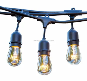 Vintage LED Garland Bulbs for Cafe Lights and Patio String Lights