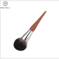 Round Synthetic Hair Wood Powder Brush