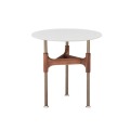 Jazz bingkai kaki modern meja kopi kontemporer meja marmer asal atas lukisan logam carrara putih alami