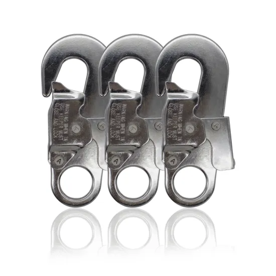JENSAN Double Action Stamped Snap Hook: Custom Safety Harness for Climbing and Rock Fall Arrest