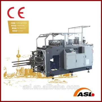 Automatic hamburger box/ take away food box making machine