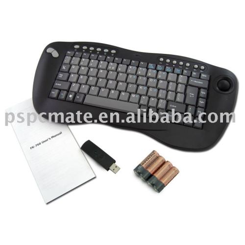2.4g wireless multimedia keyboard with trackball  mouse