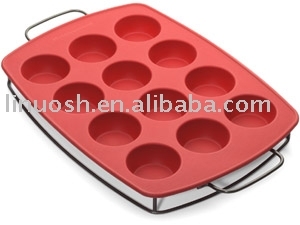 Silicone muffin tray