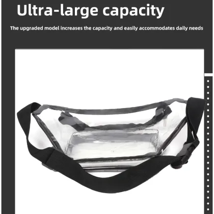 PVC waist pack PVC waterproof shoulder bag transparent waist pack