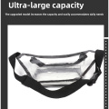透明なウエストpackpvc防水ショルダーバッグ