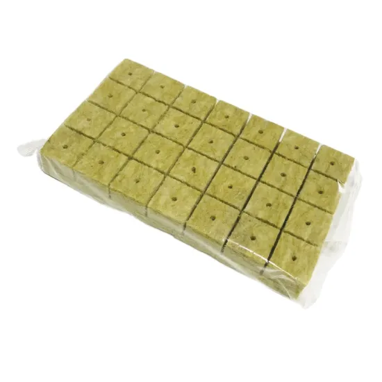 25x25x40mm Rockwool Grow Cubes: Hydroponic Planting Media for Seedlings and Cuttings