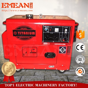 220 Volt silent diesel generator 6.5kva with family size