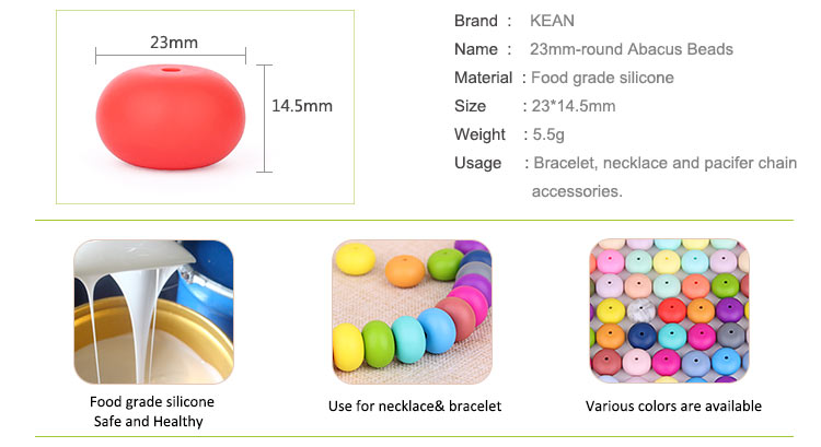Food Grade Silicone Abacus Beads