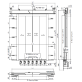 Dispositivo per porte di apertura centrale dell'ascensore