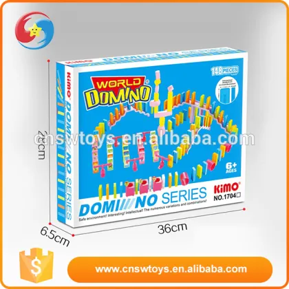 Best gift for kids 148 pcs plastic domino games manufacturers