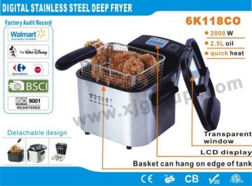 Digital stainless steel deep fat fryer XJ-6K118CO