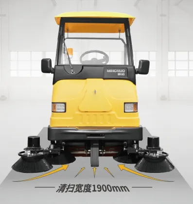Electric driven road sweeper