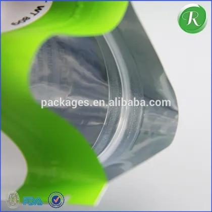 Shandong best aluminum foil bags with zipper and tear notch
