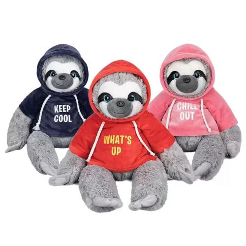 Sloth in coat cute stuffed room ornaments