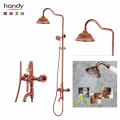 Set Shower Faucet Kamar Mandi Kuningan Antik Rose Gold