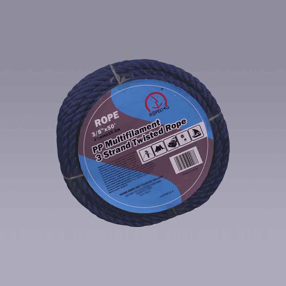 High Quality PP Monofilament 3-Strand Twisted Rope