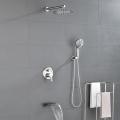 Brushed Nickel Shower System with 10'' Shower Head