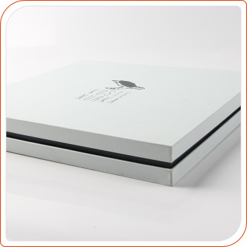 Custom clothes packaging boxes package plain white printing box