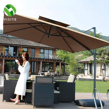 YST Heavy Duty Large Aluminum Outdoor Patio Umbrella for Restaurants