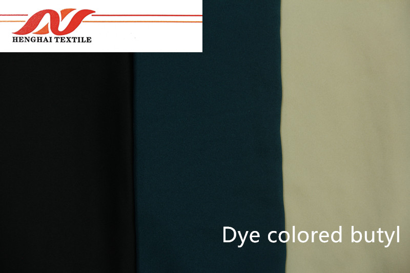 Dye colored butyl