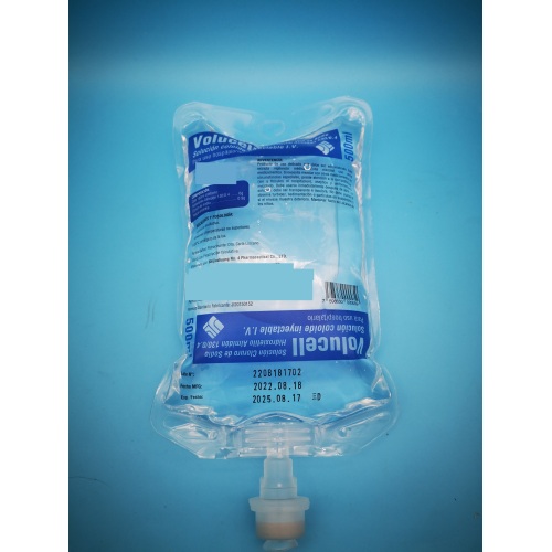 نشا هيدروكسي إيثيل 130/0.4 وحقن كلوريد الصوديوم