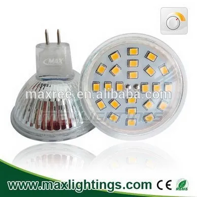 glass dimmable led spotlight 4W led mr16 dimmable 110V/240V mr16 dimmable led bulb