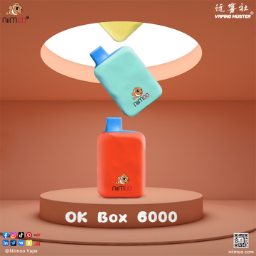 OK Box e 담배 6000 전자 담배