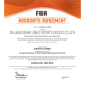 Brand FIBA ​​FIBA ​​aprovado por telhas de basquete SES