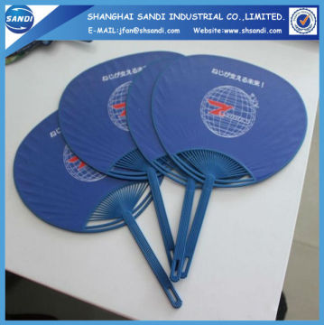 Customized cheap plastic promotional hand fan