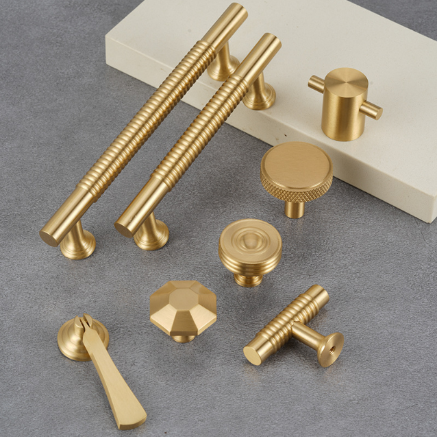modern gold drawer pulls