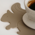 Creative Cloud Leaf Squirrel Silicone Drink Coasters