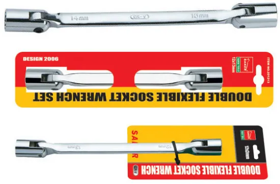 Superior quality double flexible socket wrench