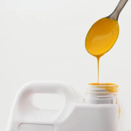 Safety yellow spray paint