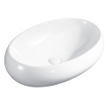 Bacia superior oval acima da vaidade