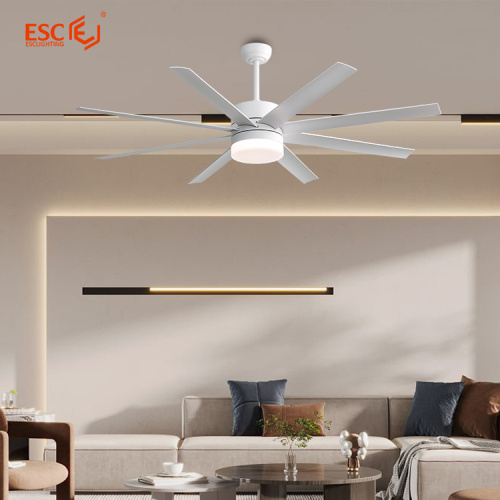 Ventiladores inteligentes grandes de 60 pulgadas con luz