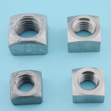 Galvanized Square Nuts for Pole Line Hardware