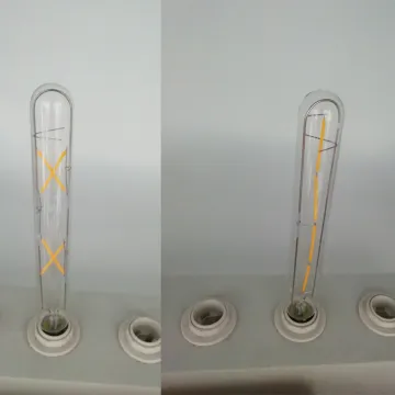 glass cover e14 t25 4w tubular led lamp