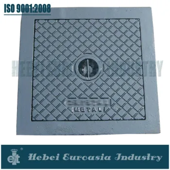 Square Ductile Cast iron manhole cover EN124 C250