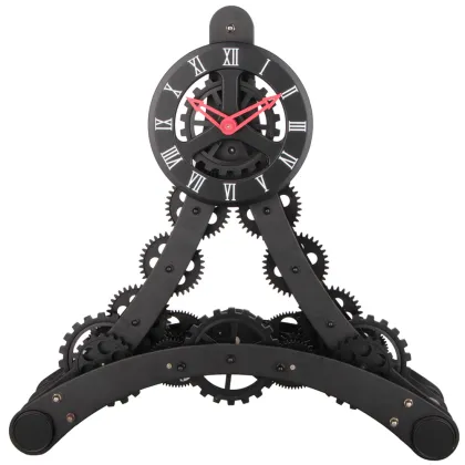 Eiffel Tower Gear Clock For Decor