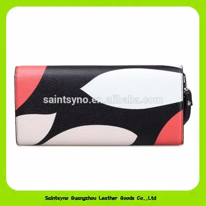 16946 Cowhide leather envelope wallet leather ladies wallet