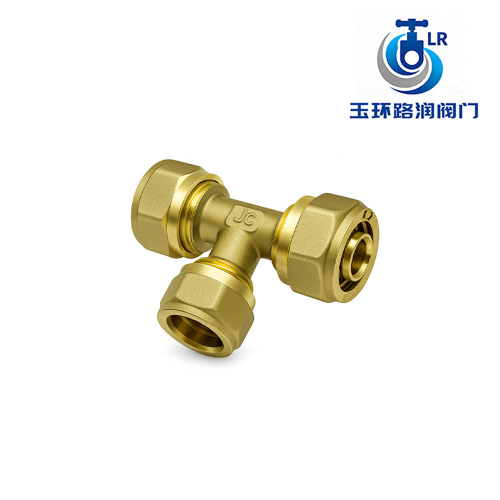 encaixe em T de compressão de latão de alta qualidade