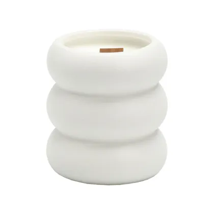 Nordic Indoor Home Decor: Ceramic Candle Containers & Aromatherapy Cups