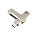 2 In1Swivel pen disk metal USB3.0/TYPE-C USB Stick