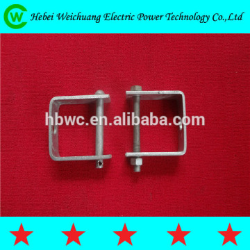 High quality galvanized D iron /D bracket for insulator fitting