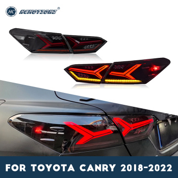 Lámparas posteriores del automóvil hcmotionz para Toyota Camry 2018-2021