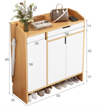 2022 new style four door and one drawer shoe cabinet