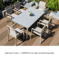 Outdoor tables chairs courtyard light luxury sun room