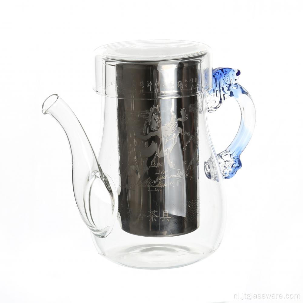 Nieuw Product Glazen Bloeiende Theepot Met Infuser