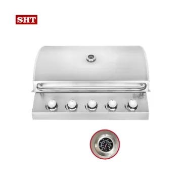 Outdoor Kitchen Best Small Barbecue Grill Stainless Steel Propane BBQ Grill on Patio