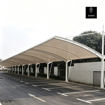 Modern Parking Space Roof System with Expandable Awning